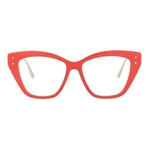 Dior Womens Cat Eye Red Gold Transparent Fashion Designer Eyewear